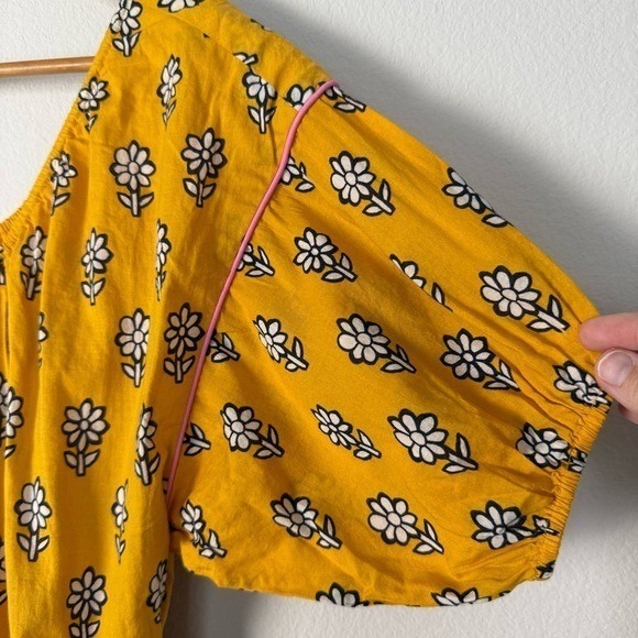 Rhode Frida Dress Womens XS Yellow Resortwear Cottagecore Summer Beach - Picture 3 of 10